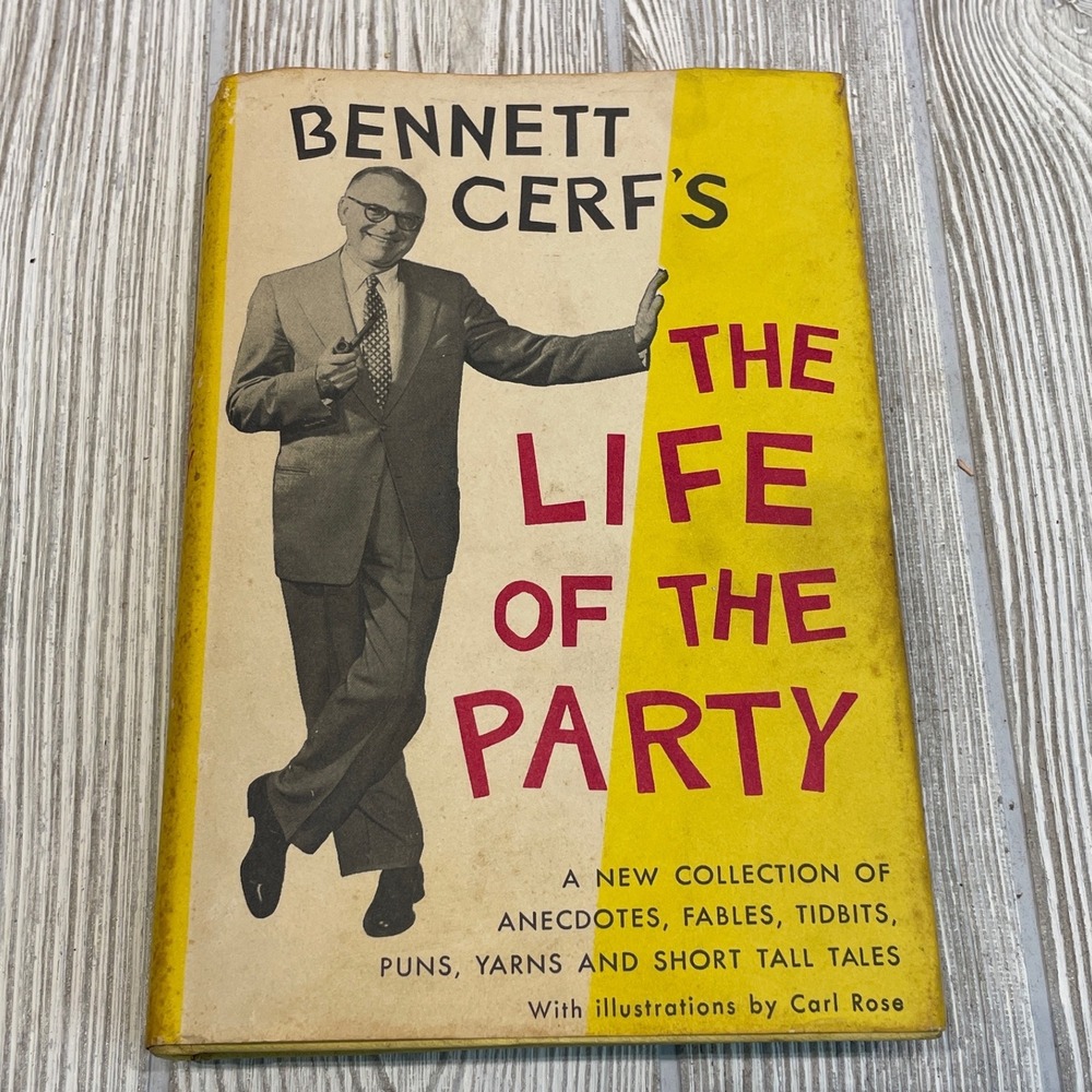 Bennett Cerf The Life of the Party Hardcover Book 1956 Doubleday Carl Rose Illus